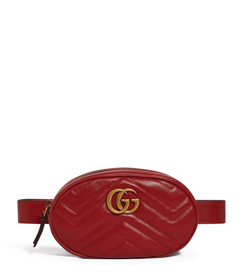 Womens Gucci red Marmont Belt Bag 